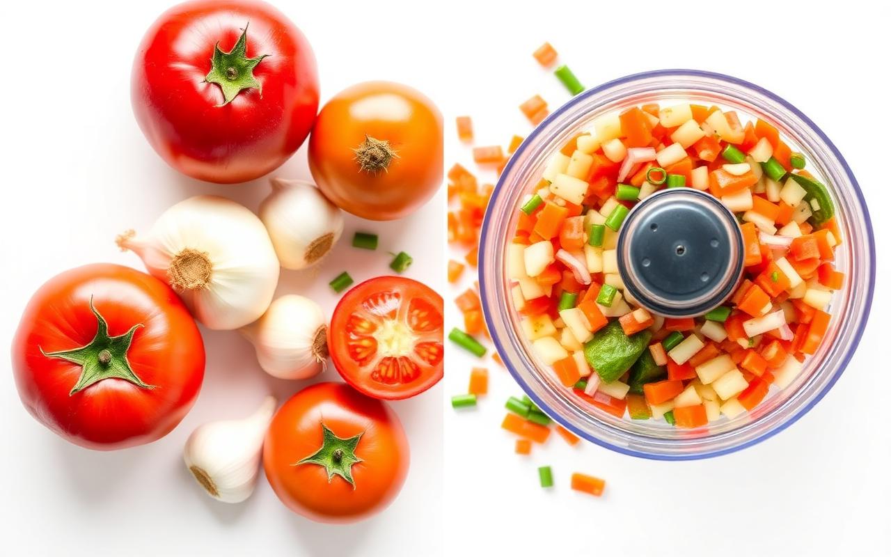 Antes e depois: alimentos inteiros versus triturados pelo TurboCut